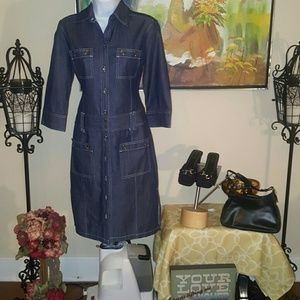 Express Blue Jeans Dress